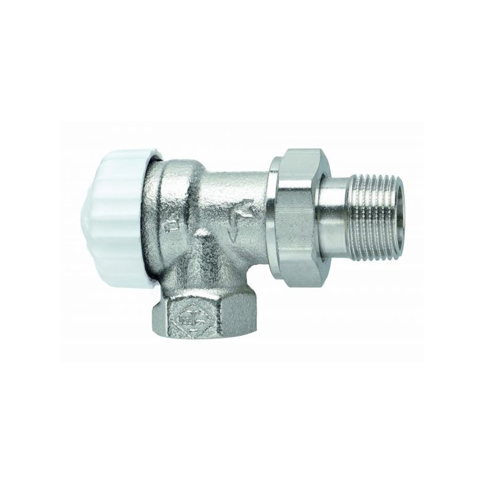 HEIMEIER Thermostatventil V-exact II DN15 1/2 Zoll Axial umgekehrter Fluss Rotguss vernickelt 9103-02.000