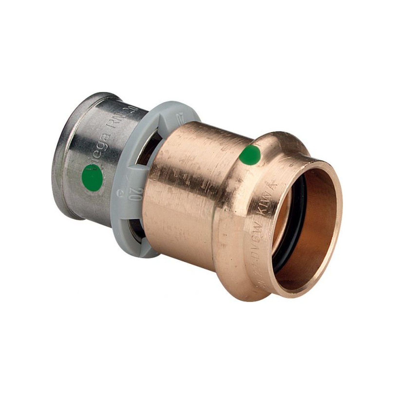 Viega Sanpress Übergangsstück 20x18 mm SC-Contur Rotguss Pressanschluss EPDM 317454