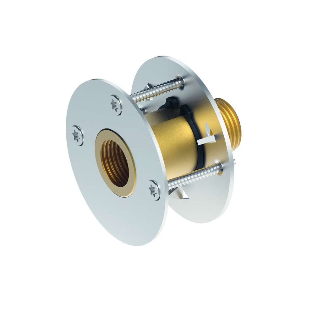 TECEflex Wanddurchführung universell Siliziumbronze Rp1-2-Rp1-2 Druckring 708706