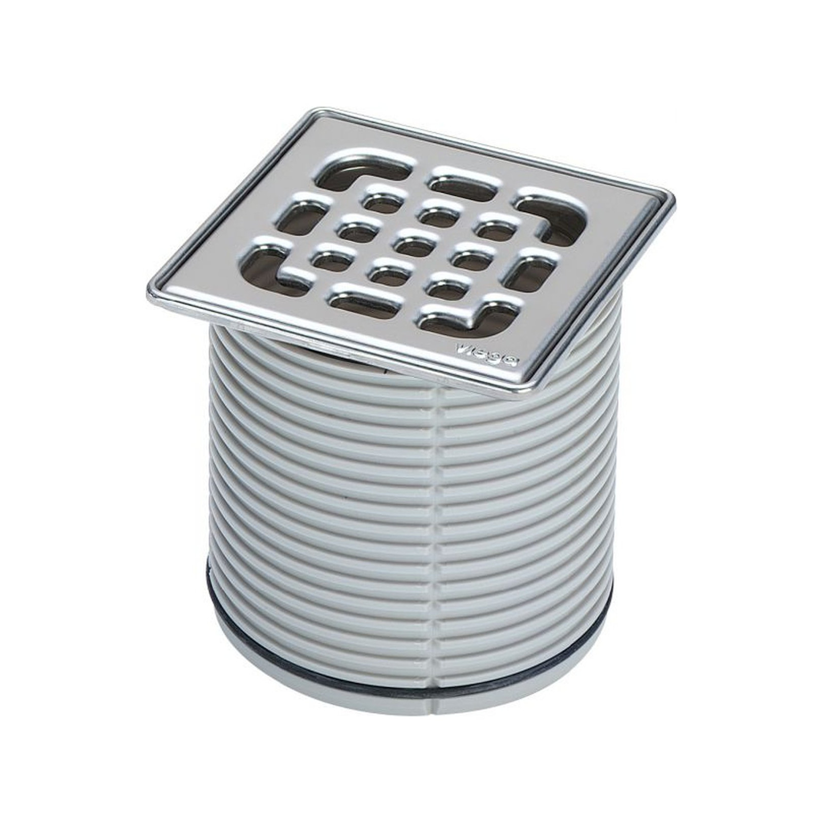 Viega Aufsatz 4934.2 100x100 mm Edelstahlrahmen Edelstahlrost Rückstaudichtung 555191