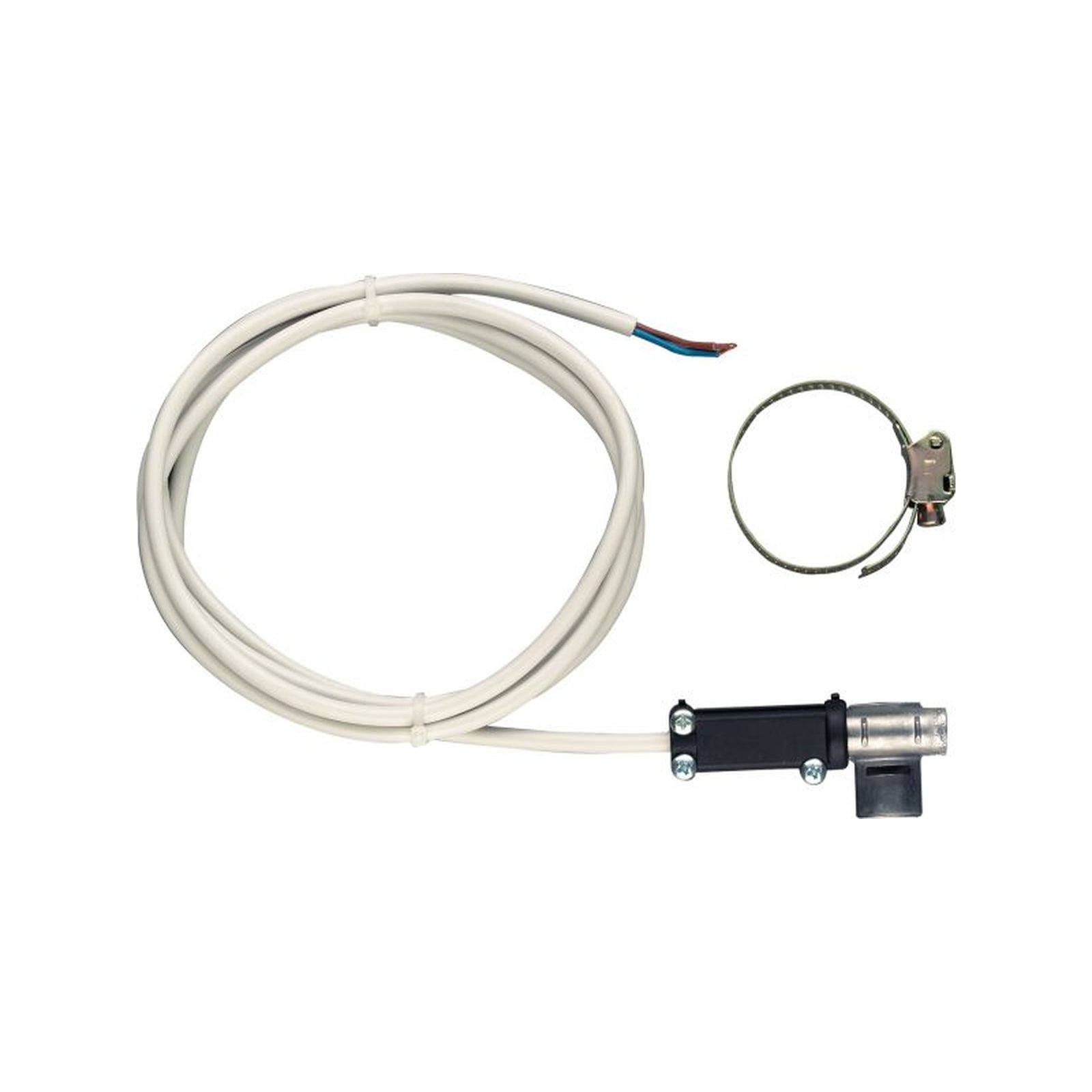 Bosch Junkers Anlegefühler NTC 12K VF Vorlauftemperaturfühler Anschlusskabel Wärmeleitpaste Spannband 7719001833 Bosch Junkers Anlegefühler NTC 12K VF Vorlauftemperaturfühler Anschlusskabel Wärmeleitpaste Spannband 7719001833