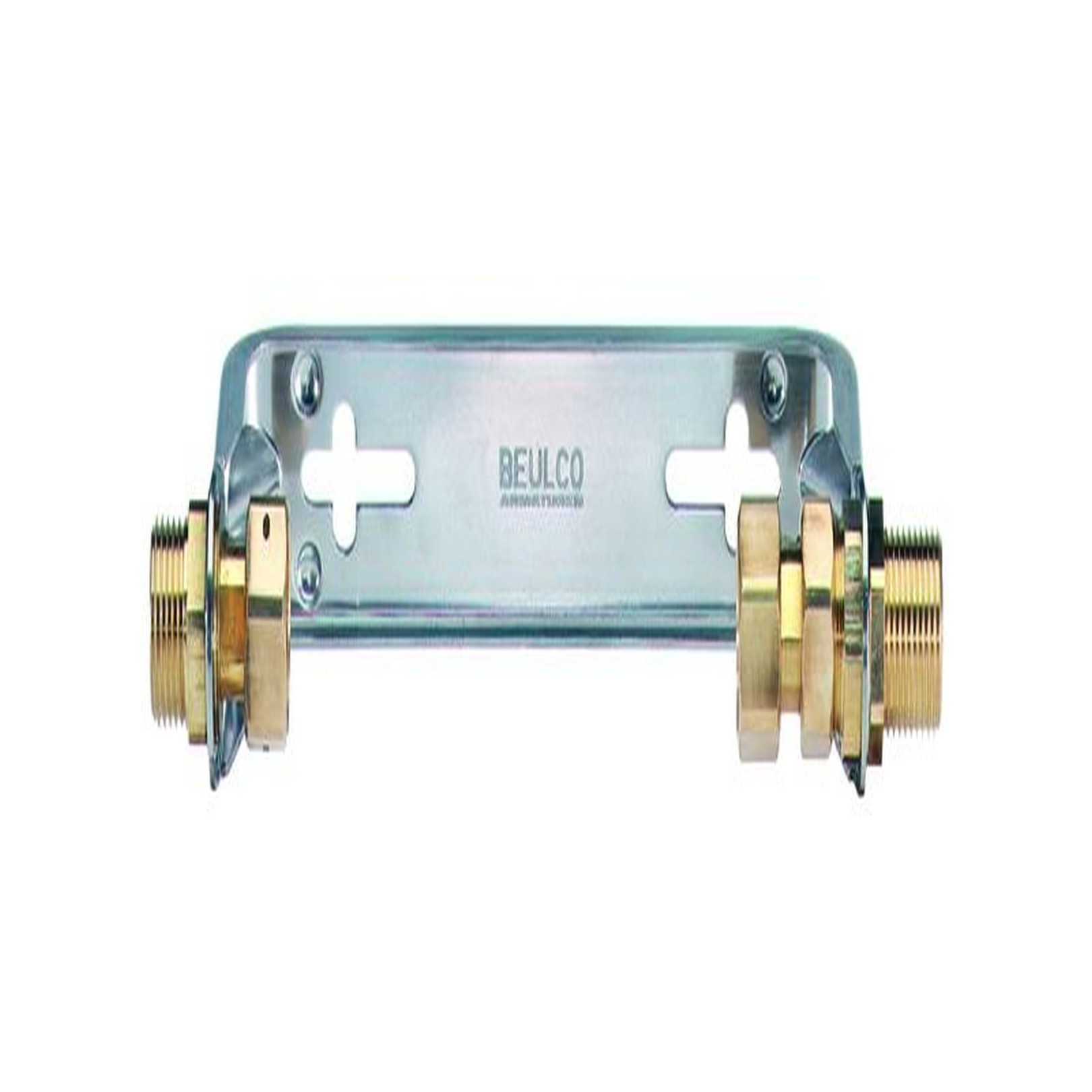 Beulco WZ-Anschlussgarnitur Edelstahl B60 Q3-10 waagerecht geschlossen 11-4x11-4 Zoll 264315