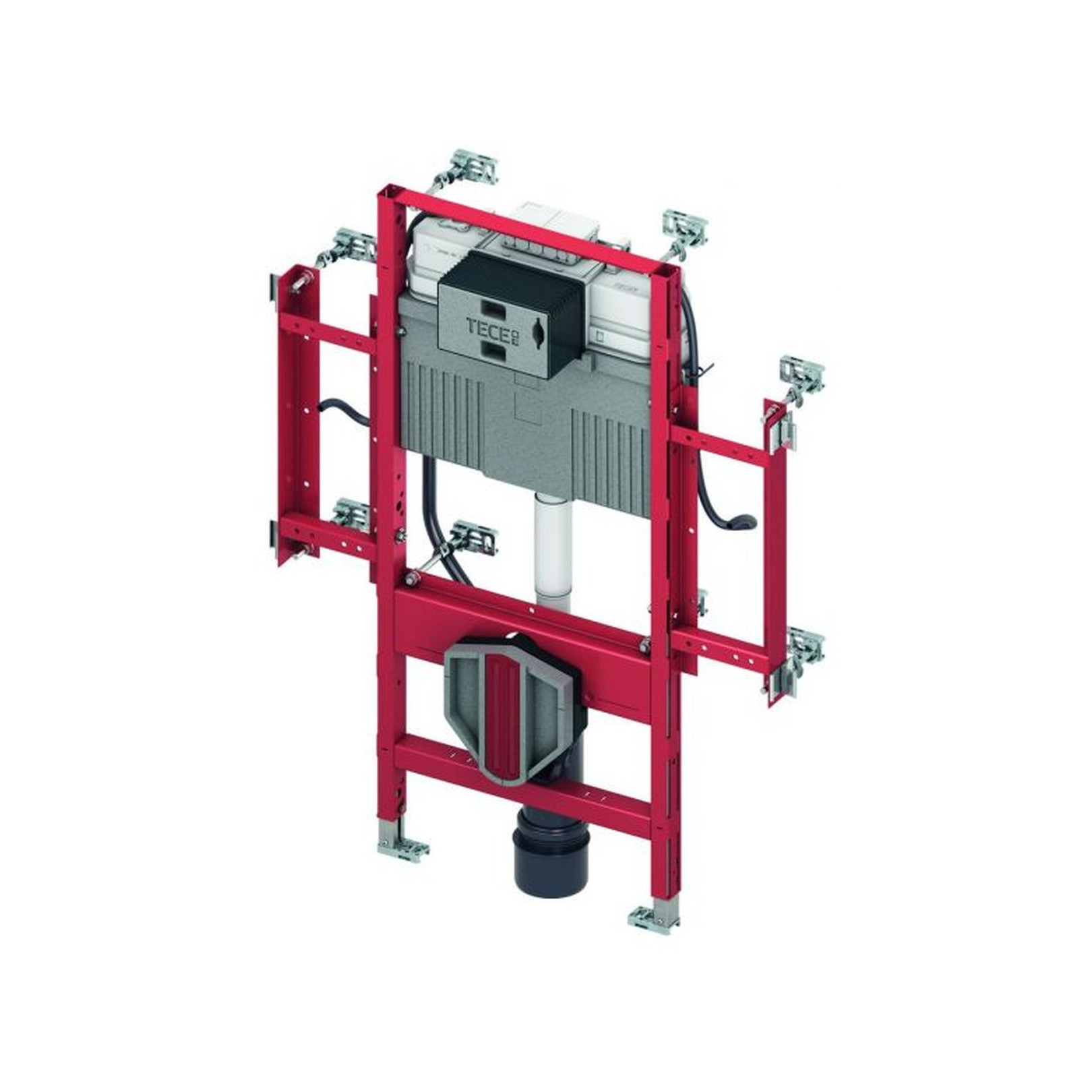 TECE WC-Gerontomodul TECEprofil Uni-Spülkasten Bauhöhe 112 cm Sitzhöhe 48 cm barrierefrei 9300309