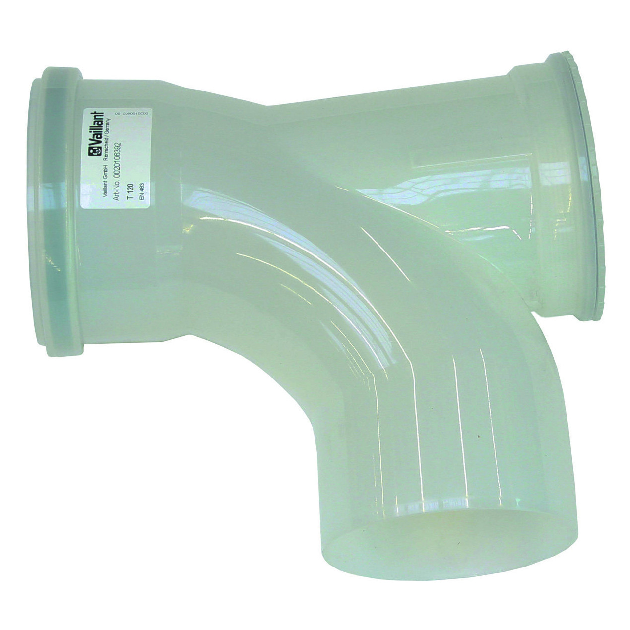 Vaillant Bogen 87 Grad Reinigungsöffnung 110 mm PP Kunststoff Abgassystem 0020106392