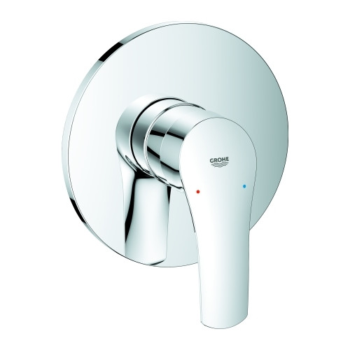 Grohe Einhebel-Brausebatterie Eurosmart Fertigmontageset Chrom SilkMove 46 mm Keramikkartusche 30 l/min 24042003