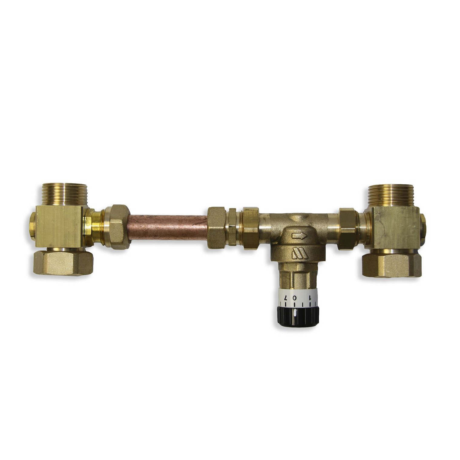 Roth Überströmventil-Set Fußbodenheizung Differenzdruckausgleich 0,03-0,5 bar 265x65 mm 1150009001