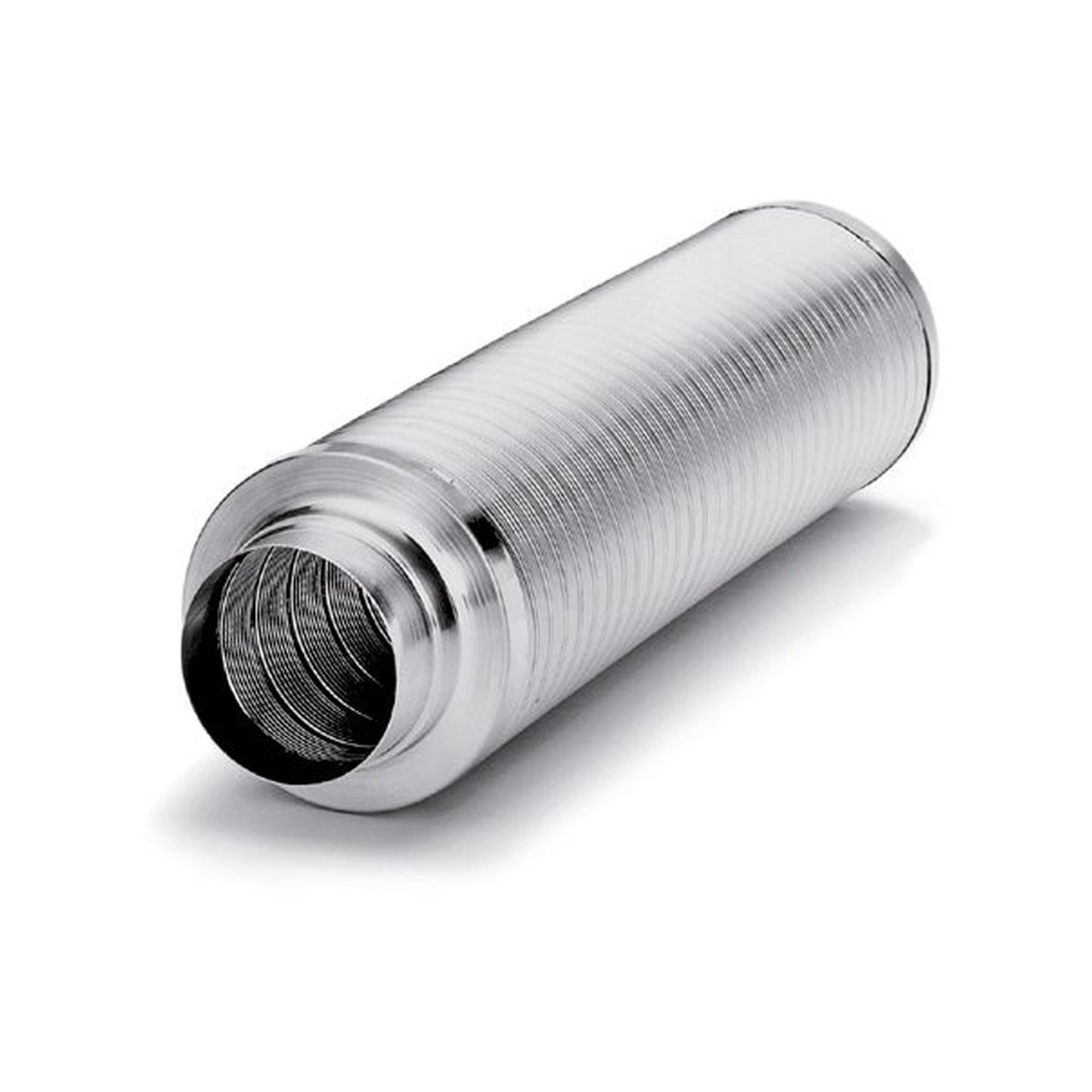 Helios Rohrschalldämpfer SDE 125 flexibel Aluminium 1m 00789