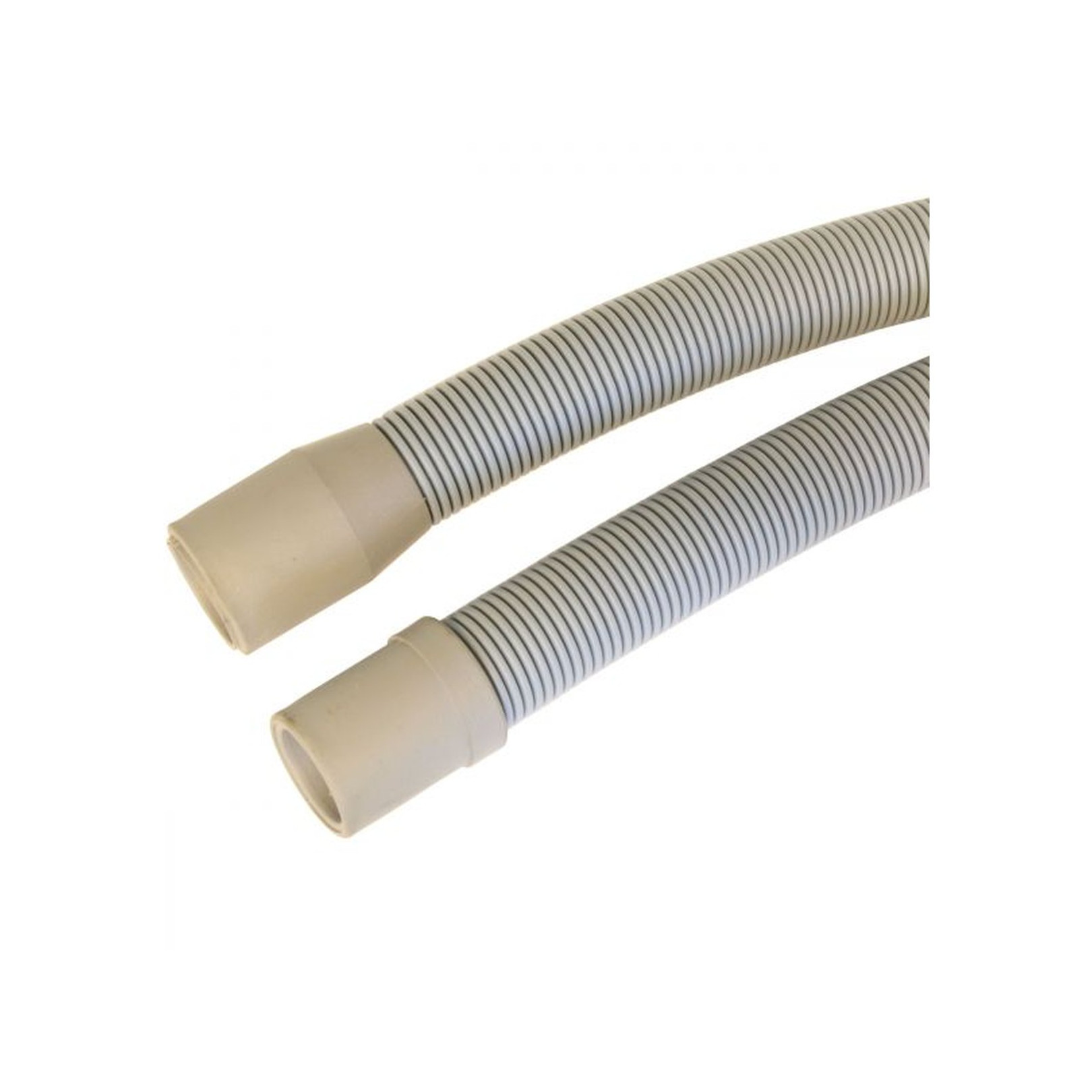 Köro WM-Schlauch Ablauf Spiral 250 cm 3-4 Zoll Grau Bügel Anschluss 19-22 mm 124804001