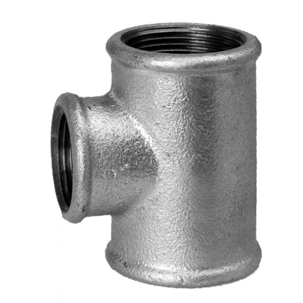 SCHMIDT HERMANN Temperguss-T-Stueck Nr.130 3-4x3-4x1-2 verzinkt Form-Verbindungsstueck 13130410