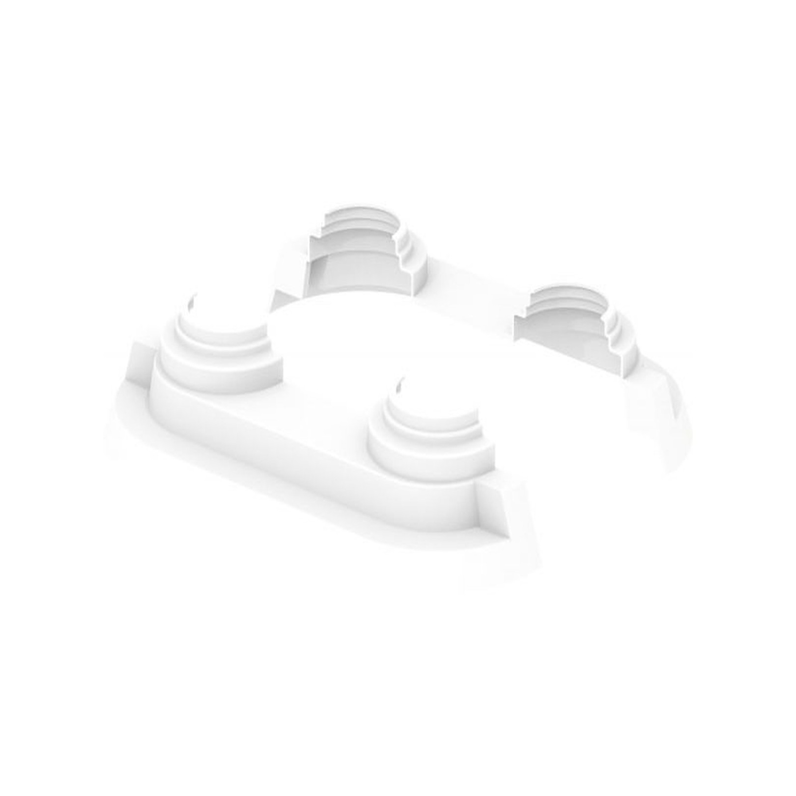 Uponor Smart Radi Stufen-Doppelrosette 14-20 mm weiss Polypropylen 1011373