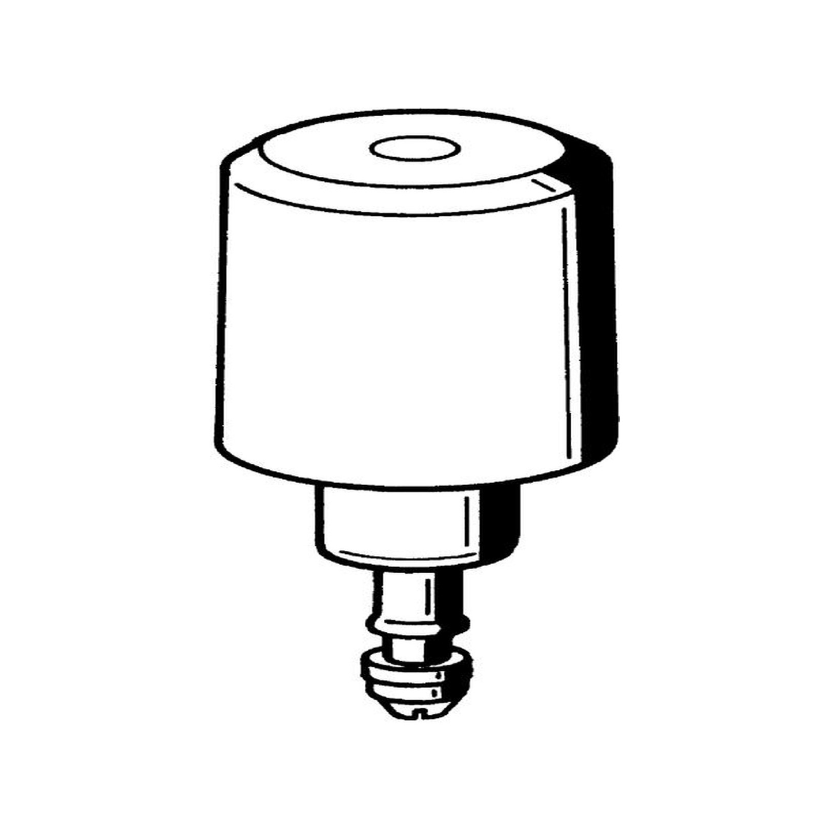 KWC Aquarotter Oberteil Selbstschlussventil DN 15 Duscharmatur Kunststoff weiss 2000104353