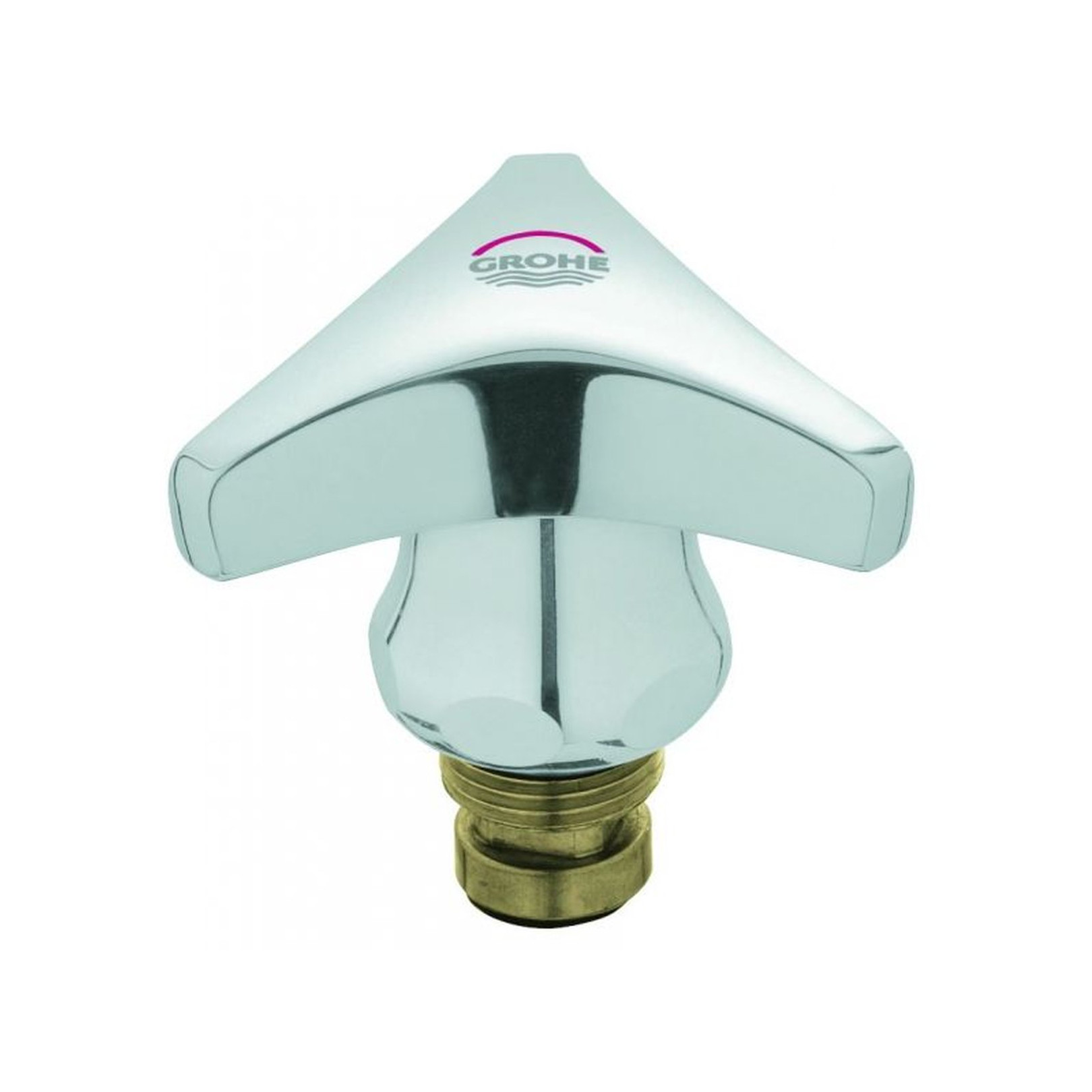 Grohe Oberteil 3/8 Zoll Trecorn Griff Markierung rot Long-Life Shine chrom 45967000