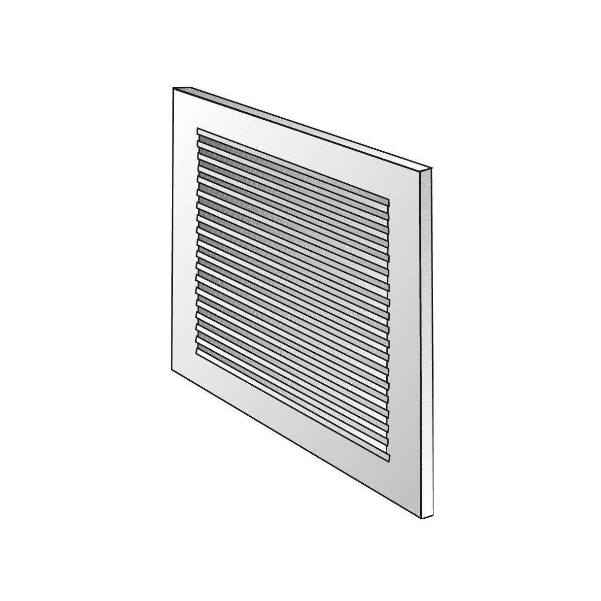 Helios Wetterschutzgitter LG 2525 b 250x250 mm braun Abluftsystem 60328