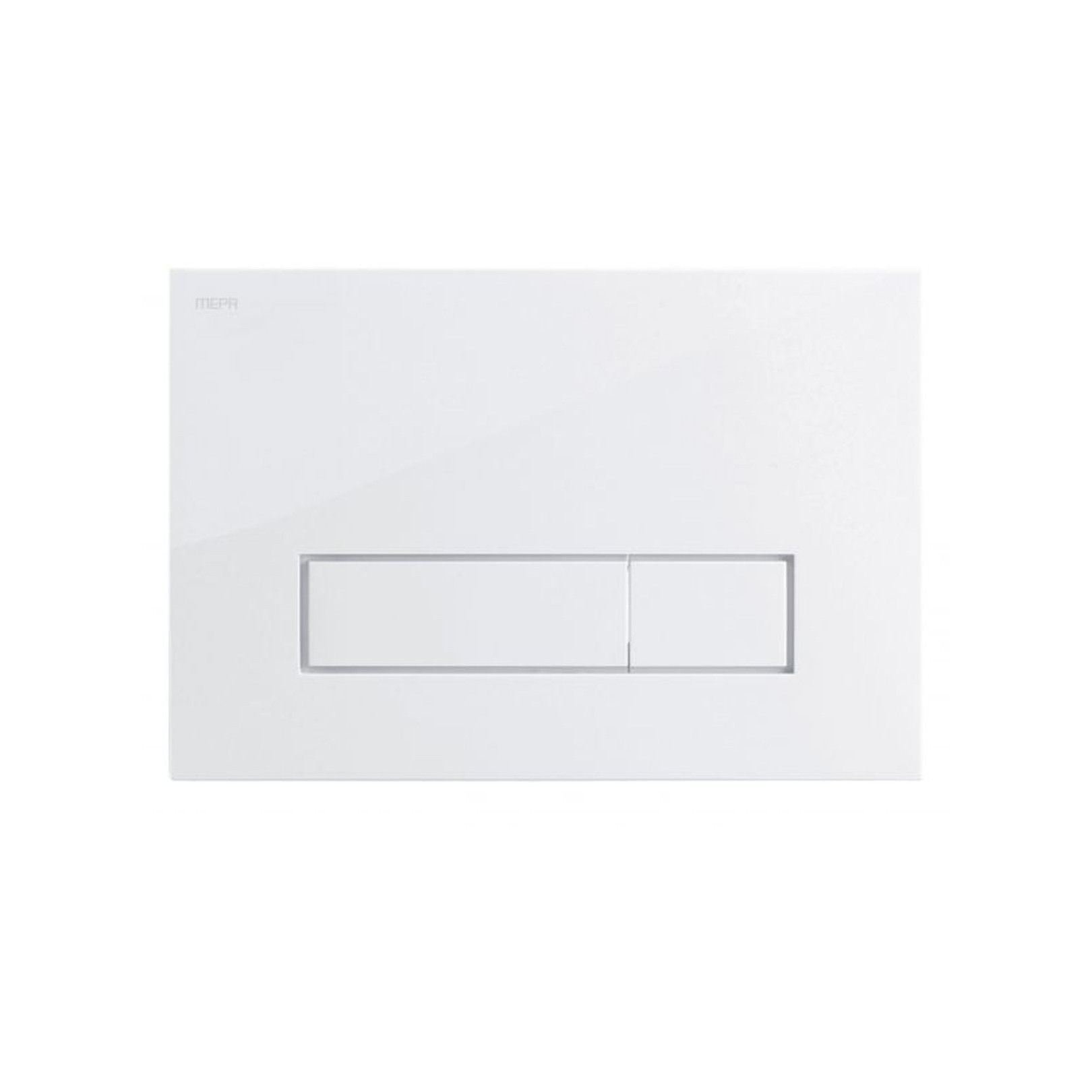 MEPA Betätigungsplatte Orbit 2-Mengenspülung weiß Kunststoff mechanisch 217x147x10 mm 421800