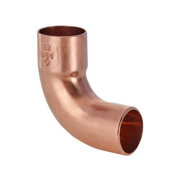 IBP Kupfer Bogen 90 Grad Serie5000 5001A 8 mm Innen-Aussenlötende DIN EN 1254 5001A008000000