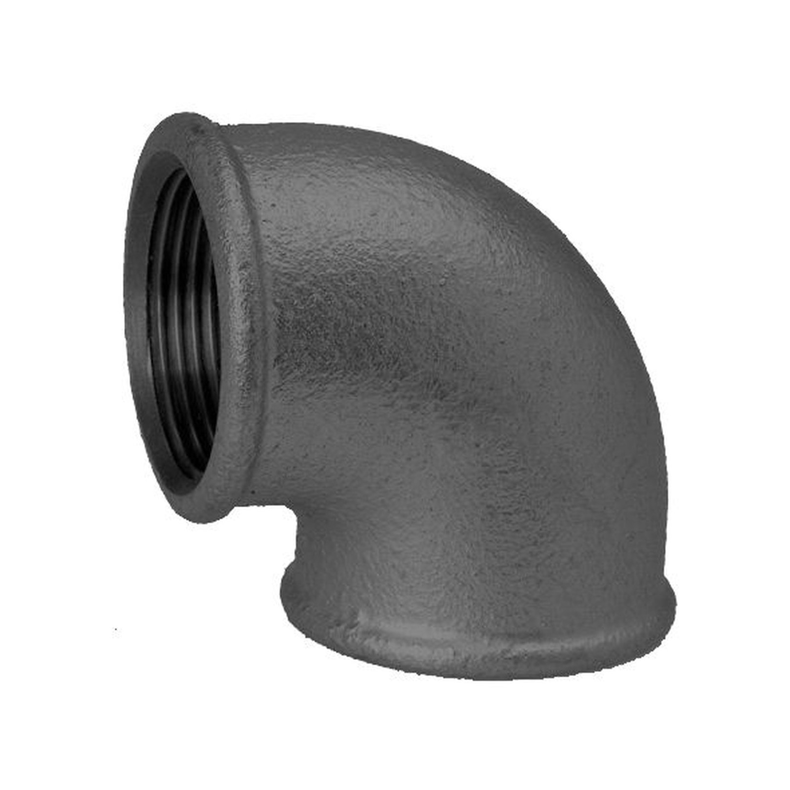 Hermann Schmidt Temperguss Winkel DN 10 3/8 Zoll 90 Grad Innengewinde schwarz 14090010