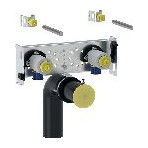 Geberit Waschtisch-Set GIS Einlocharmatur Montageelement Stahl höhenverstellbar schallgedämmt 461430001