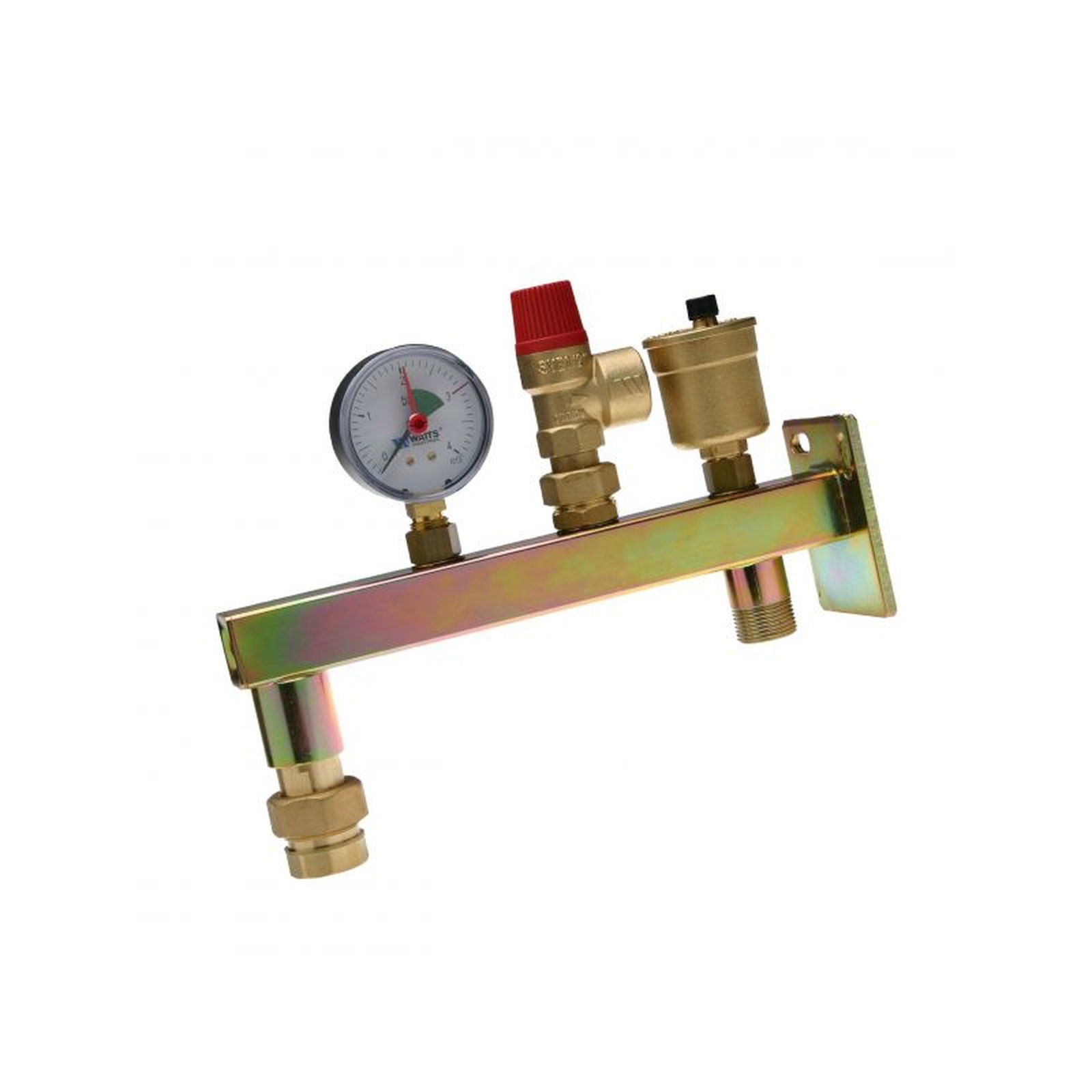 Gefäßanschlussgruppe Type:GAG/MR20 50kw,mit SV,Schnellentlüft.und Manometer