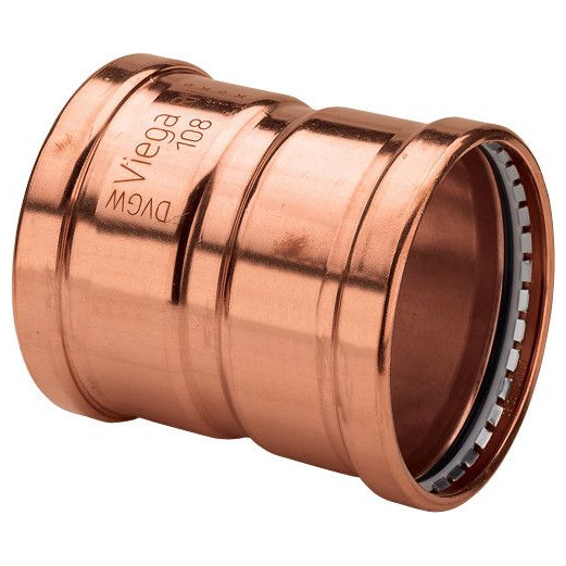 Viega Kupfer Pressfitting Muffe Profipress 2415 XL 64 mm SC-Contur EPDM 577582