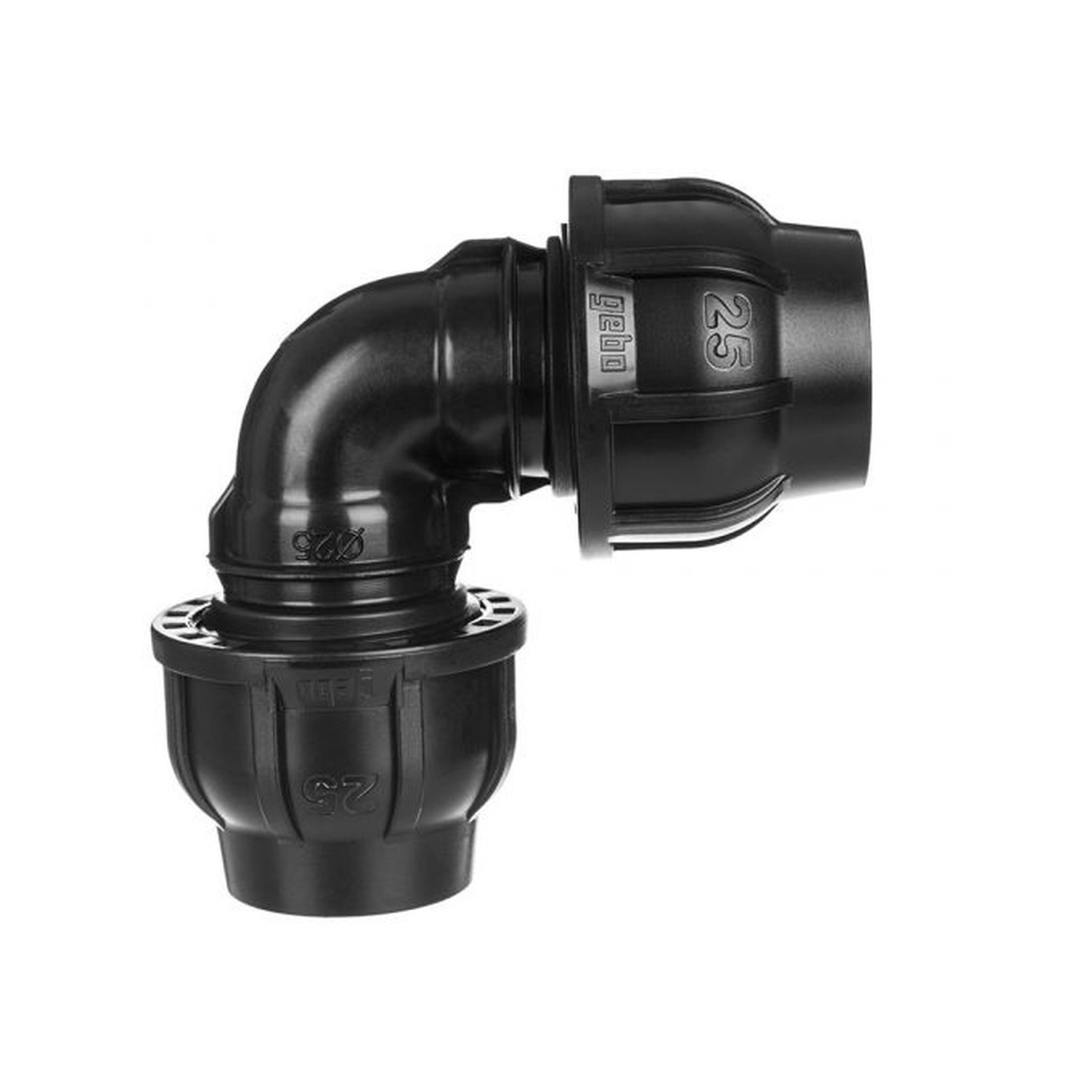 GEBO Klemmverbinder Winkel 90 Grad Kunststoff Typ PWO 20mm x 20mm PE-Rohr DVGW geprüft 130820