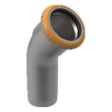 Geberit Pressfitting Mapress Therm Bogen 45Grad d15 Edelstahl CIIR Einschubende 40702