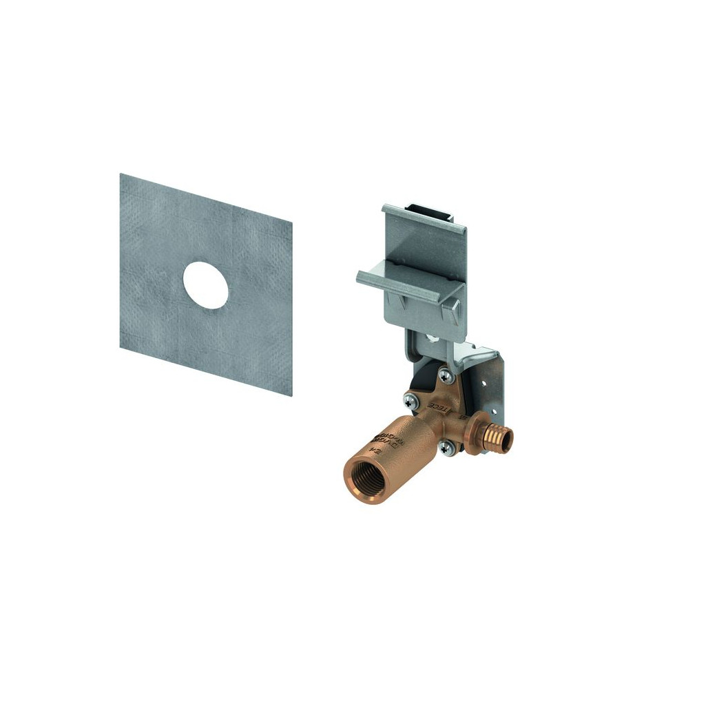 TECE Armaturenanschluss TECEprofil 1-2-Zoll x 1-2-Zoll Siliziumbronze Schallentkopplung 9020004