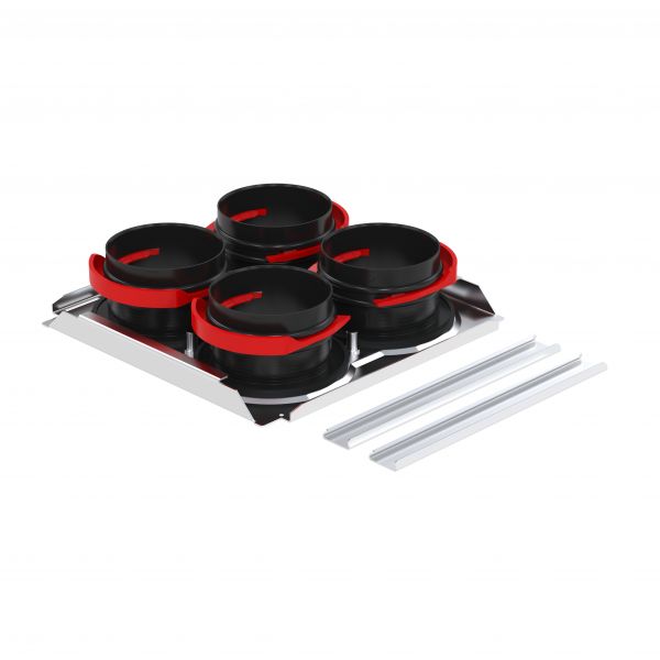 Zehnder Montageplatte ComfoWell CW 4x DN75P 220x230x40mm RapidLock 990323610