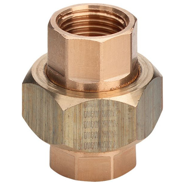 Viega Rotguss-Rohrverschraubung 3330 3-8 Zoll DVGW 2 Innengewinde flachdichtend 282363