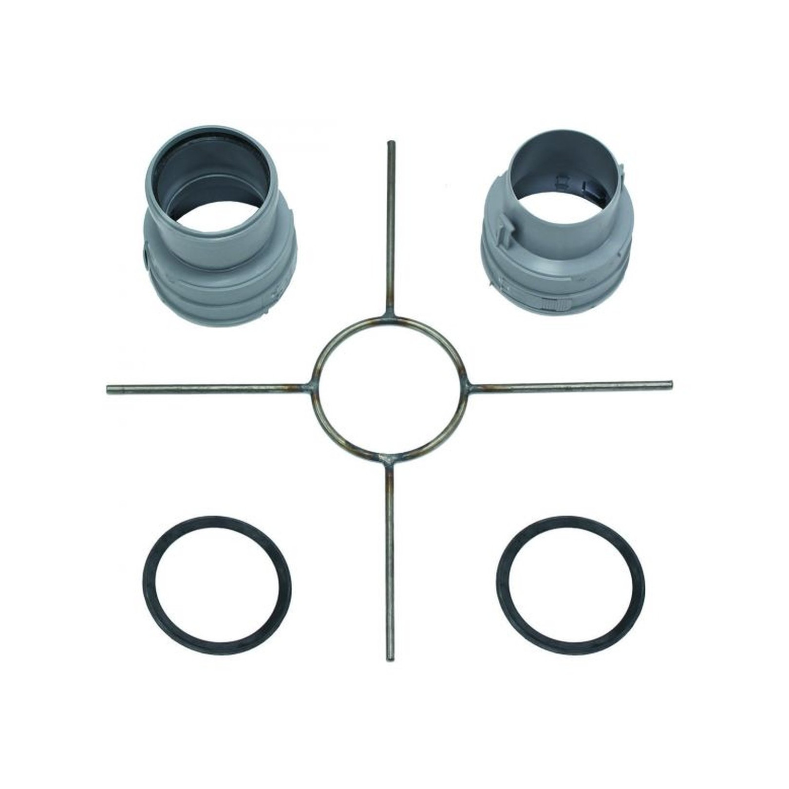 Vaillant Edelstahl Schachtabdeckung Grundelemente Ø 80 PP Verbindungsstück Montagekreuz 0020021008