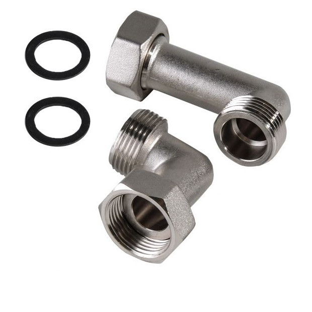 HTD Heizkreisverteiler Winkel Anschluss-Set 1'' vertikal 90 Grad