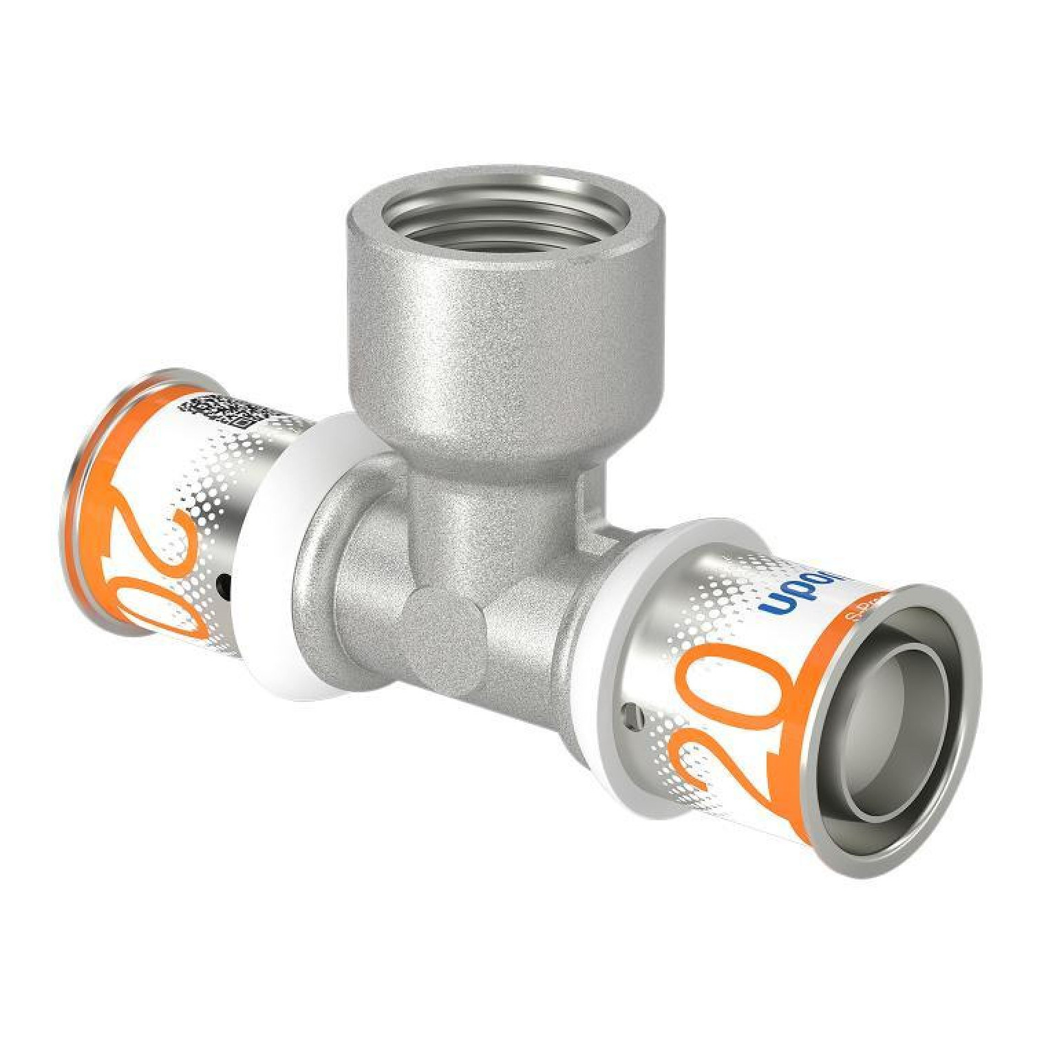Uponor S-Press PLUS T-Stück 20 mm DN15 Innengewinde Pressfitting DVGW 1070596