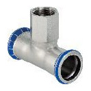 Geberit T-Stück Edelstahl Mapress d108 Rp3-4 Pressfitting CIIR Dichtring Pressindikator 31336
