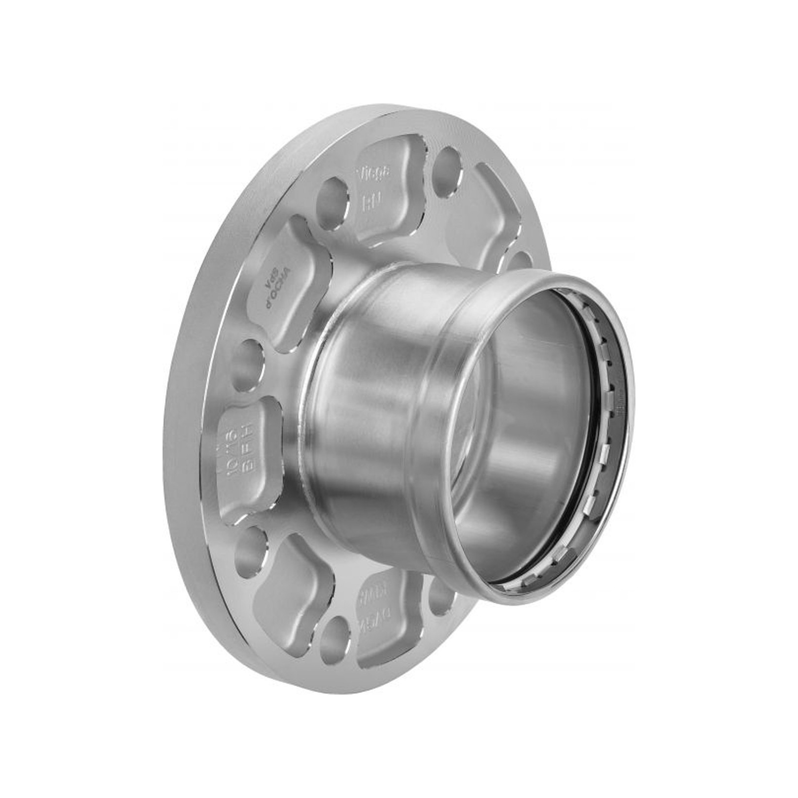 Viega Sanpress Inox Flanschübergang 76,1 mm DN 65 Pressanschluss SC-Contur Edelstahl Flansch PN 10/16 482978