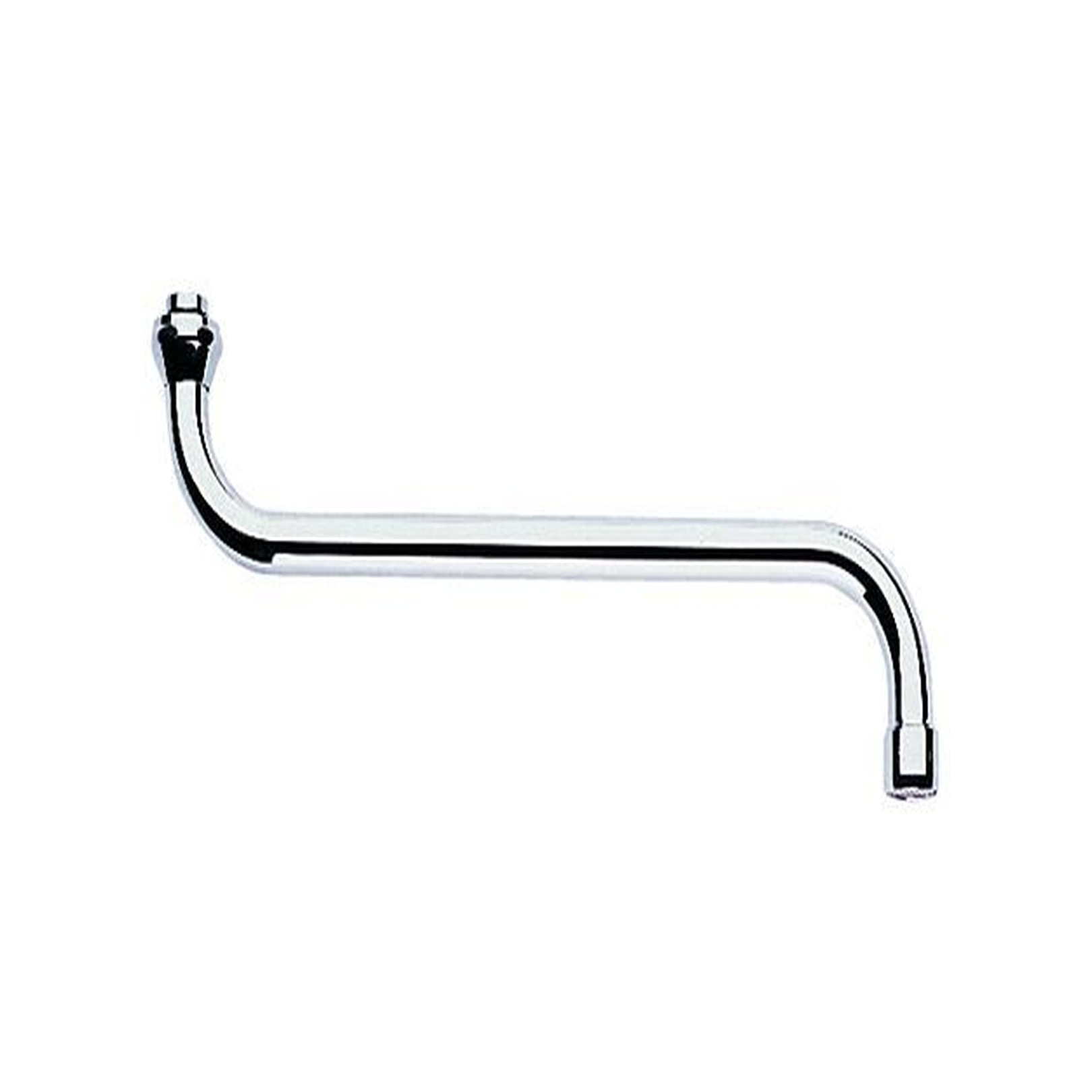 GROHE S-Auslauf 13017 301mm Ausladung 3/4 Zoll Verschraubung Messing verchromt 13017000
