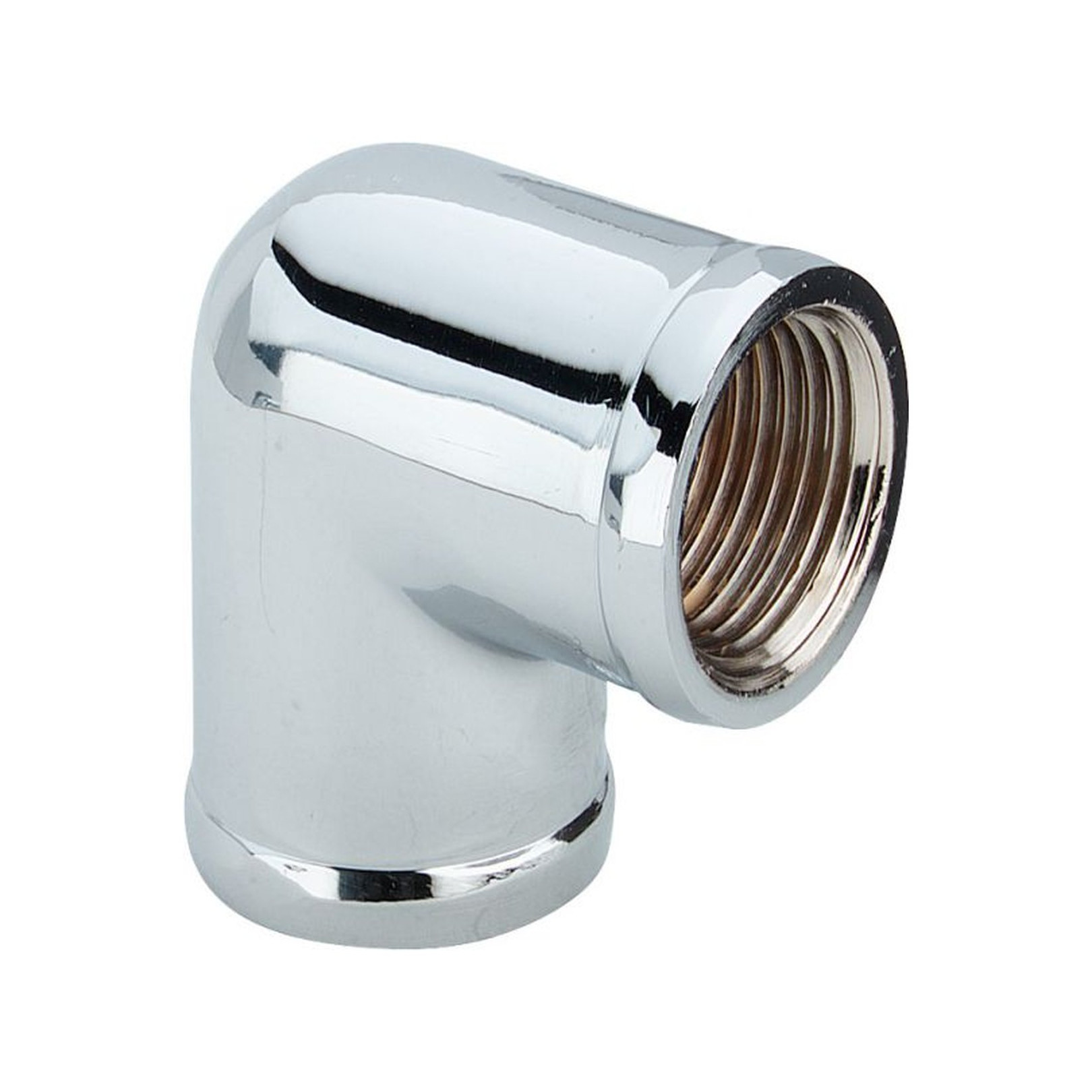 Viega Winkel 90 Grad 3/8 Zoll Modell 1612 verchromt Rp-Gewinde Messing 112639