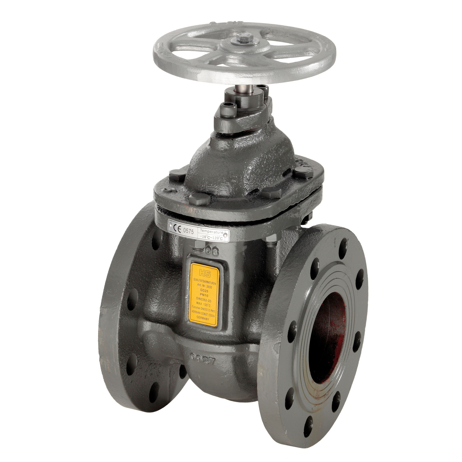 Schmidt Hermann Keilflachschieber HS WF PN10 DN80 Wasser 93030080