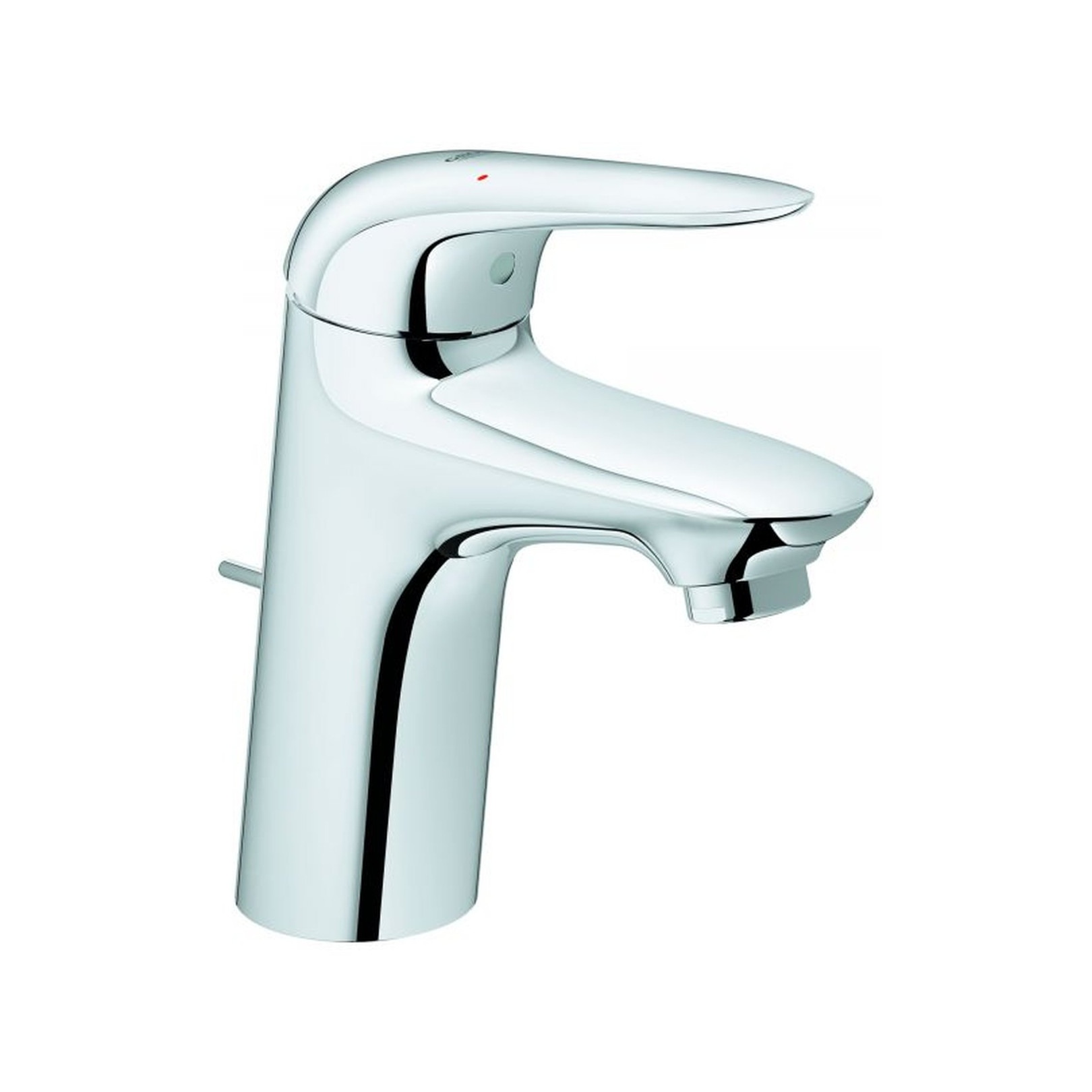 GROHE Waschtischarmatur Eurostyle S-Size Einhebelmischer Chrom geschlossen SilkMove Zugstangen-Ablaufgarnitur 23707003