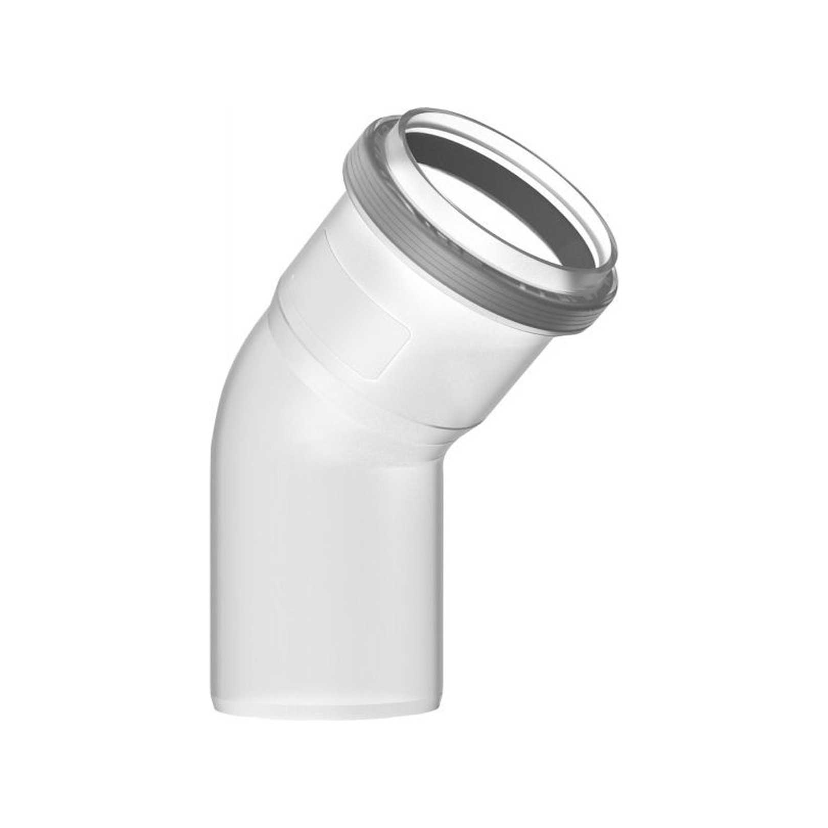 Buderus Abgasbogen Bogen 80 mm 45 Grad Kunststoff PP temperaturbeständig 7738112653