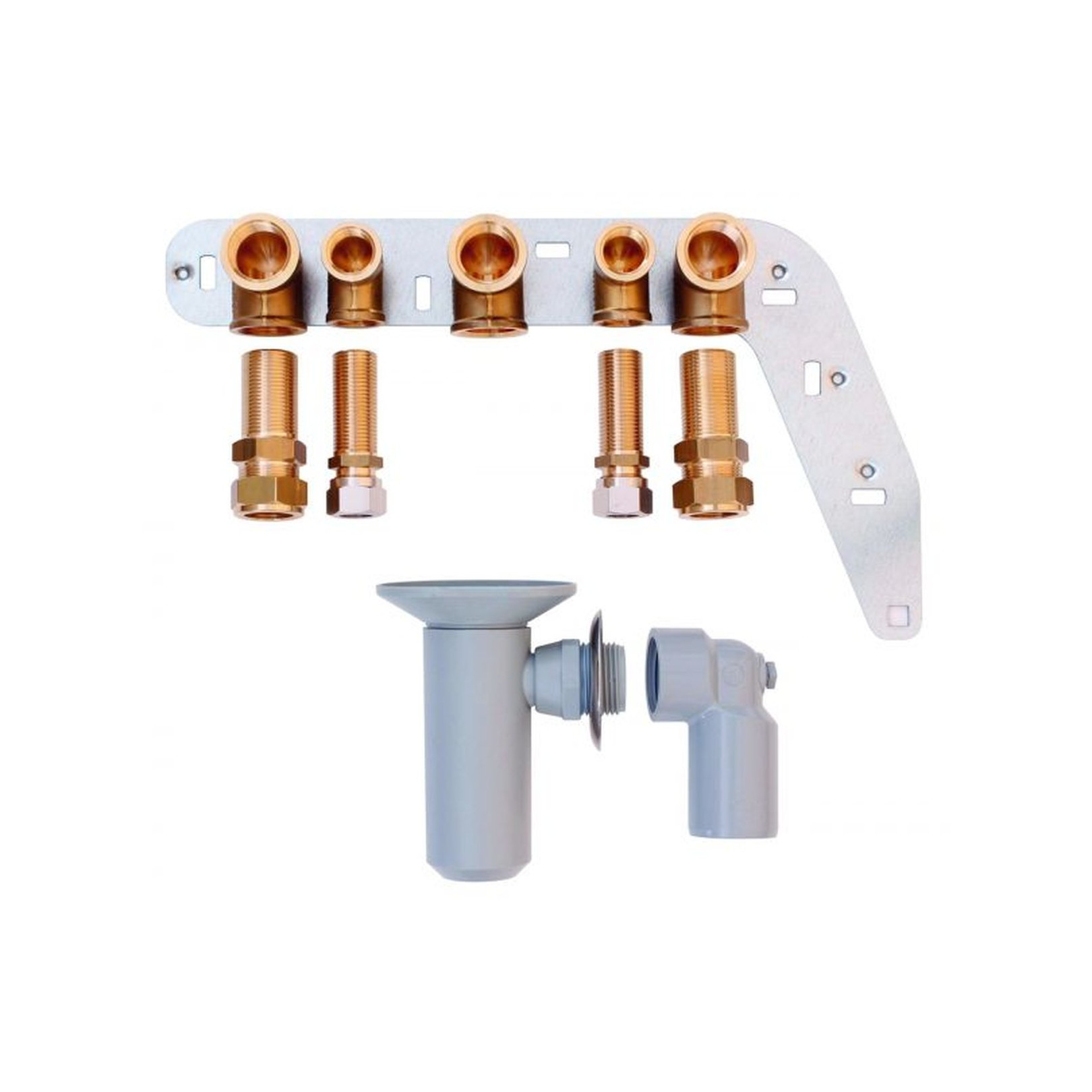 Vaillant Installations-Set Rohbaukonsole Unterputz VC VCW VCI ecoTEC 2 x Rp 3/4 Gas Rp 3/4 0020201896