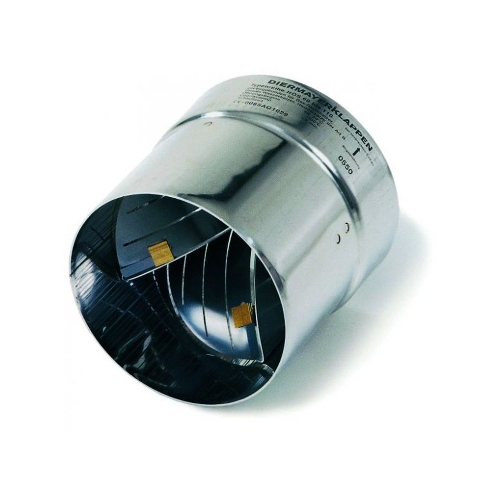 Kutzner Thermische Abgasklappe HOS 90 DIN 3388 T1 Edelstahl Bimetallgesteuert 90 mm 2109939