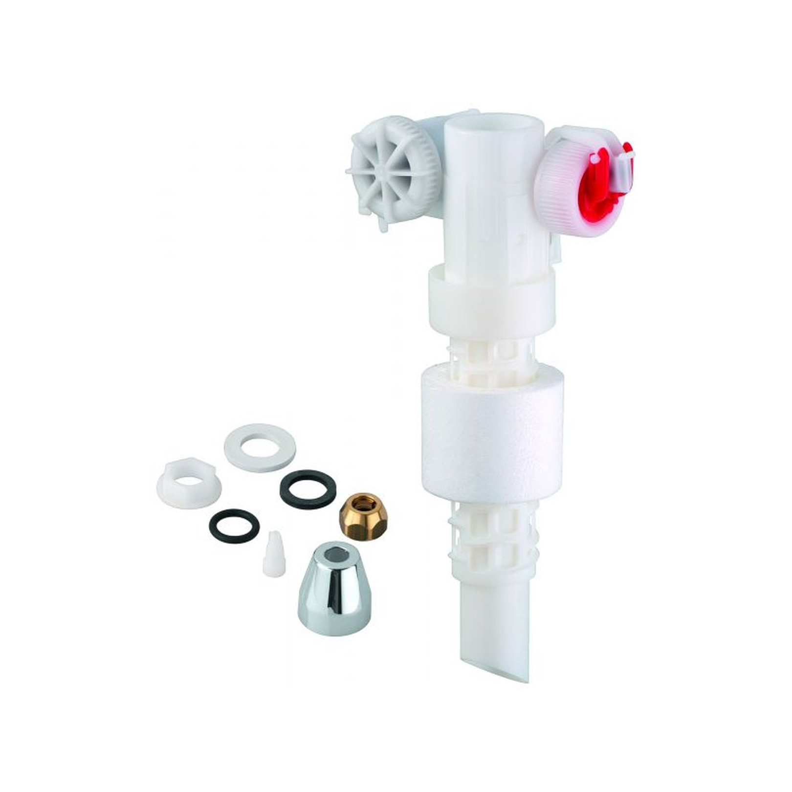 GROHE Füllventil DN15 37095 ohne Versatzausgleichsstück Abdeckkappe Drossel 37095000