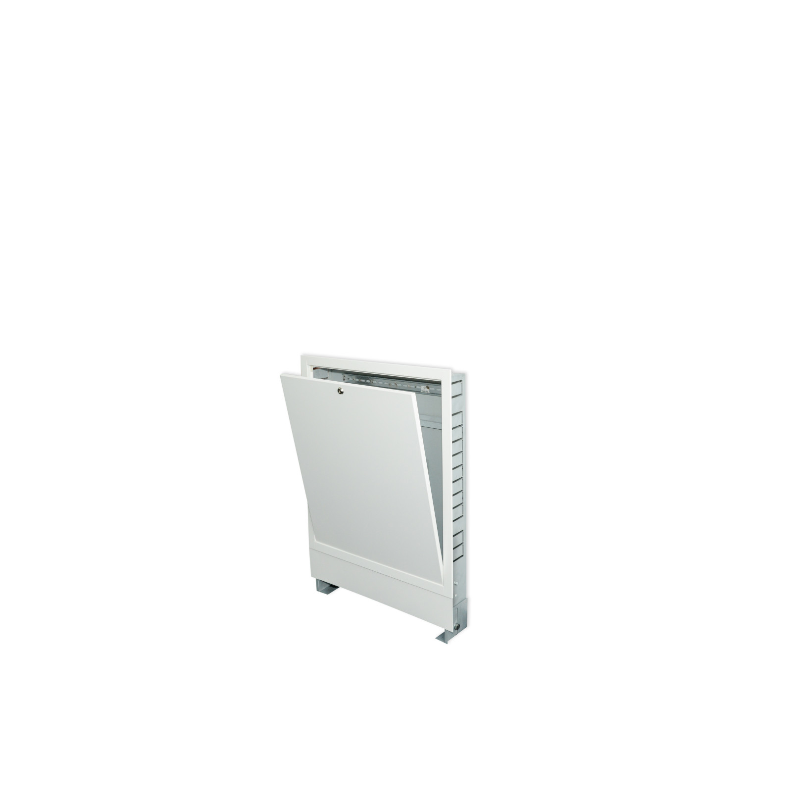 Unterputz Verteilerschrank Premium 9-11 Heizkreise 830 mm mit Hutschiene weiss UP4