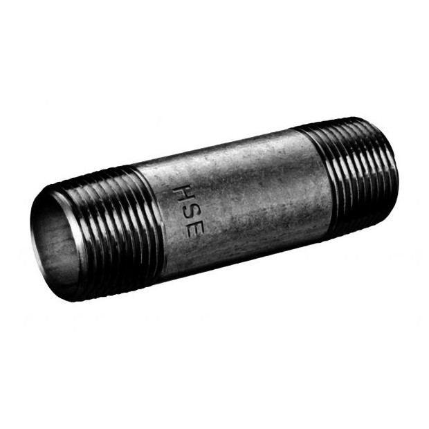Schmidt Hermann Rohrnippel Nr.23 1-2 Zoll 180mm DIN EN 10241 schwarz geschweisst 44015180