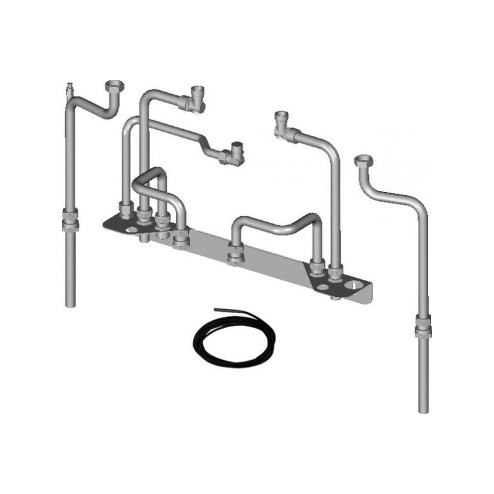 Wolf Anschluss-Set CSW-120 CGB-2 Aufputzinstallation Speicherfühler 6 mm Anschlusskonsole Verrohrung 2071820