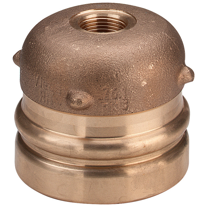 Viega Sanpress XL Verschlusskappe 2256XL Rotguss 88,9mm Rp-Gewinde 353384