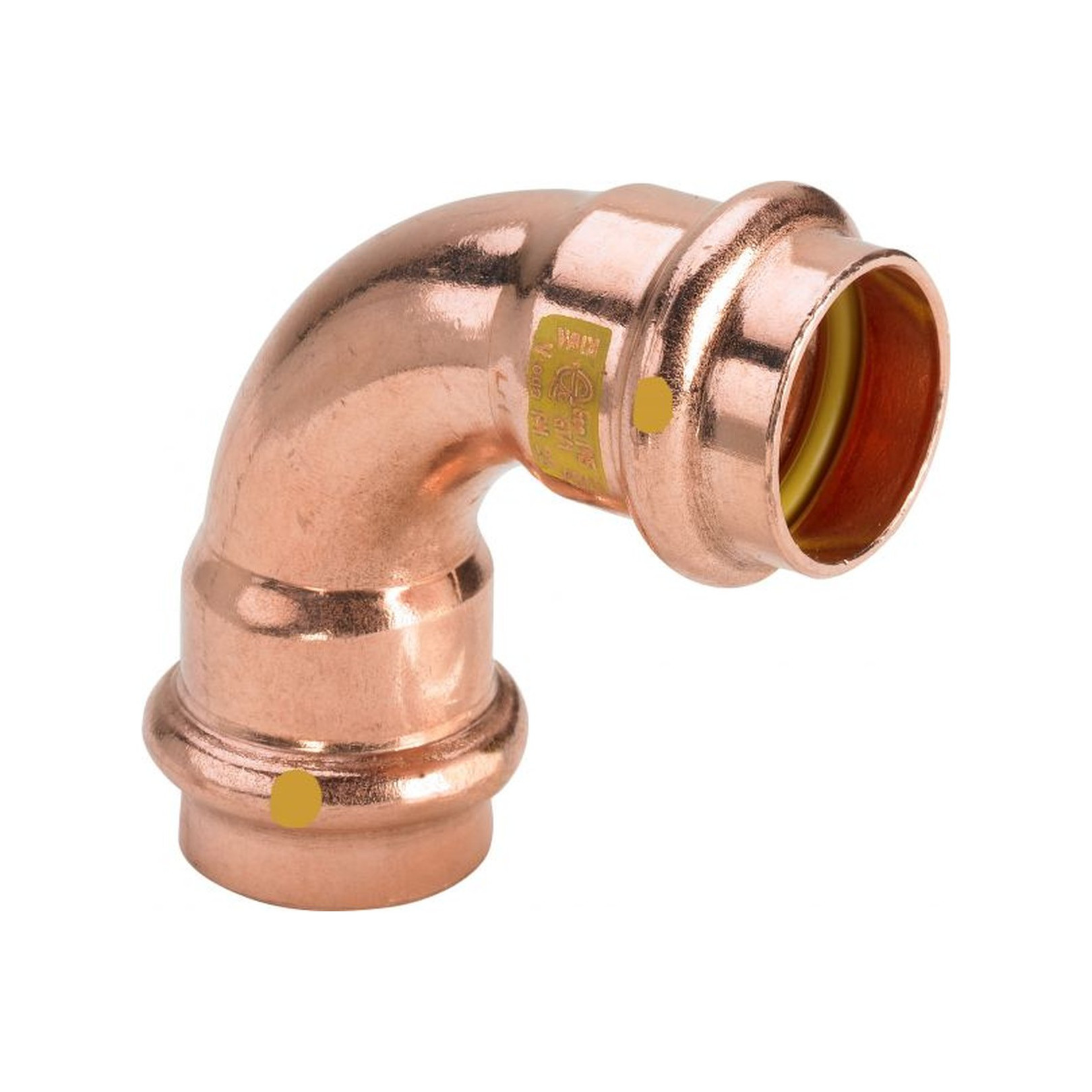 Viega Profipress G Bogen 2616 18 mm 90 Grad Kupfer SC-Contur HNBR Dichtelement 345471