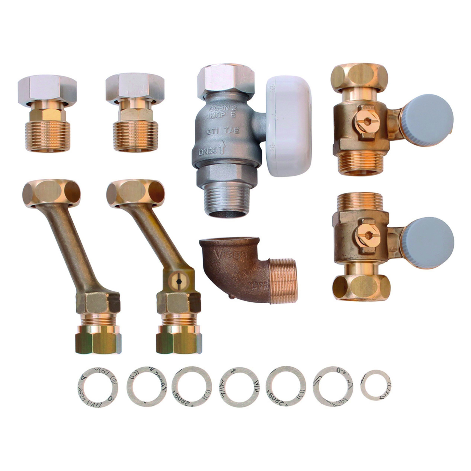 Vaillant Installations-Set VCW VCI Neu-Installation Wartungshähne G 3/4 Gashahn R 3/4 Kaltwasseranschluss 0020201900