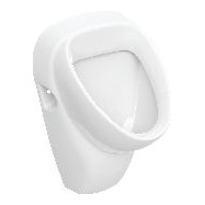 Geberit Urinal Aller 236500000 weiß Zulauf Abgang hinten Sanitärkeramik Spülrand EN13407 35x56.5x35cm
