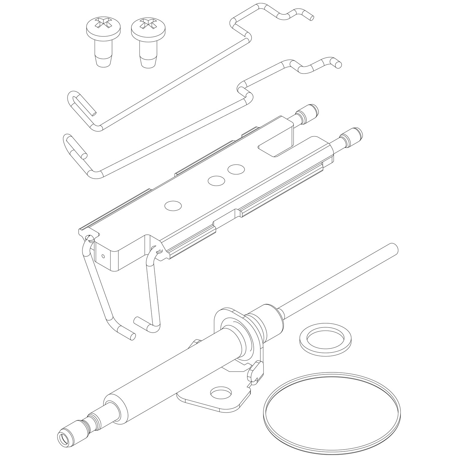 Bosch Wartungsset Junkers Service Kit 18 kW Heizwert ZSR ZWR Zündelektrode Ionisationselektrode Dichtung 7736901299