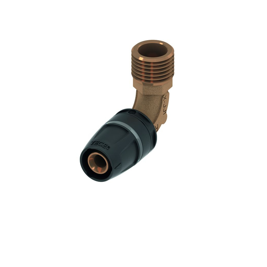 TECElogo-Push Winkelübergangsnippel 32 R 1 Zoll Rotguss Siliziumbronze 8713307